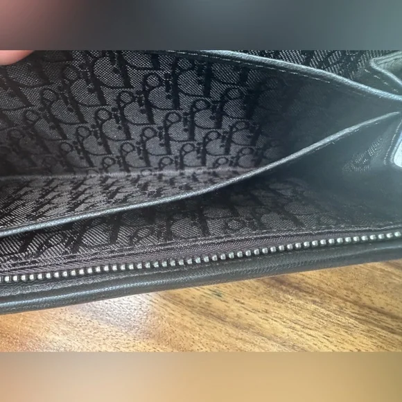 CHRISTIAN DIOR LADY DIOR CHAIN WALLET 100%AUTHENTIC VERY GOOD USED CONDITION EUC - Picture 10 of 16